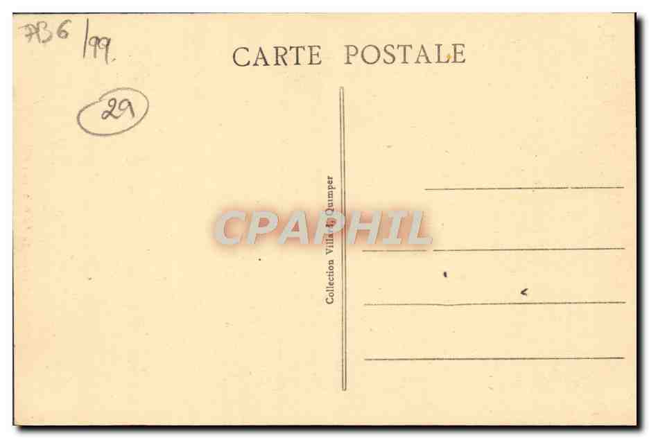 CPA La Pointe Du Raz Le Menhir — Rückseite