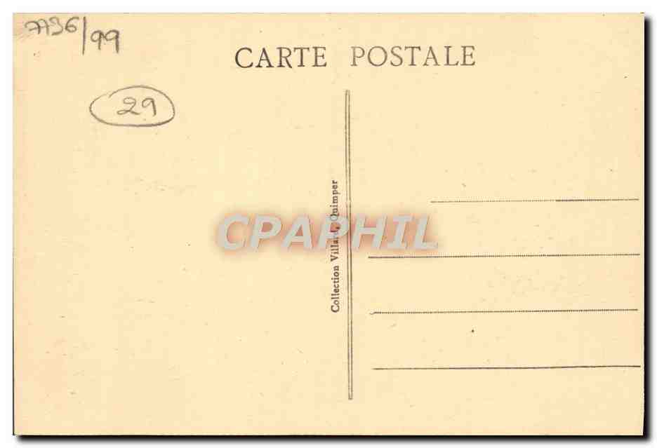 CPA La Pointe Du Raz Les Courants Du Raz De Sein — Rückseite