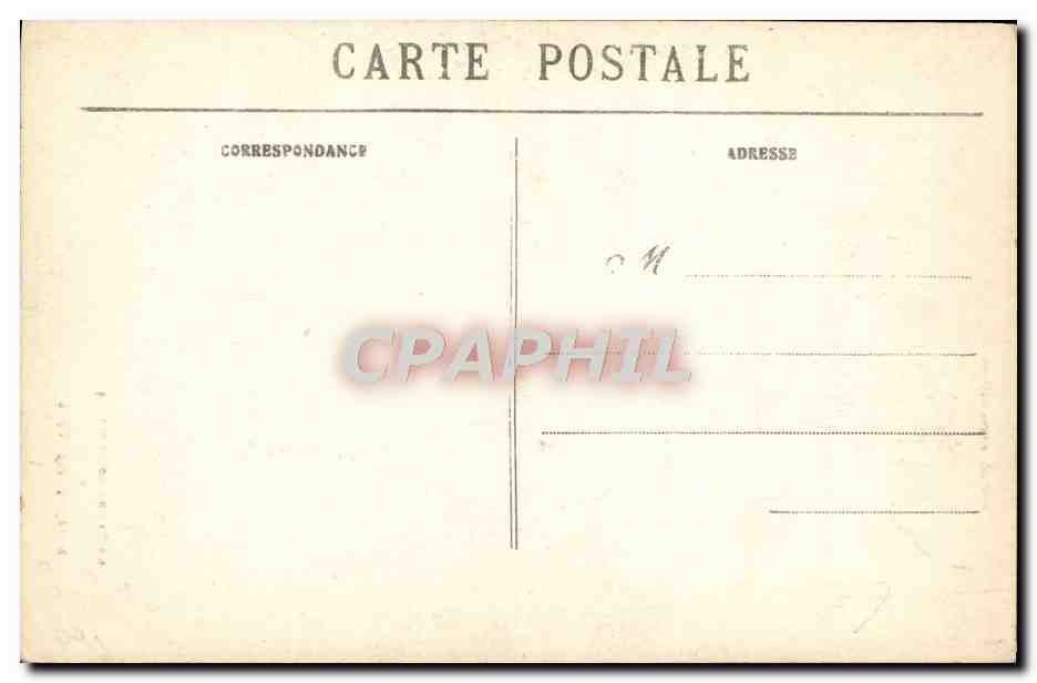 CPA Pont Croix La Rue Penanguer Facade Ouest De l'Eglise — Rückseite