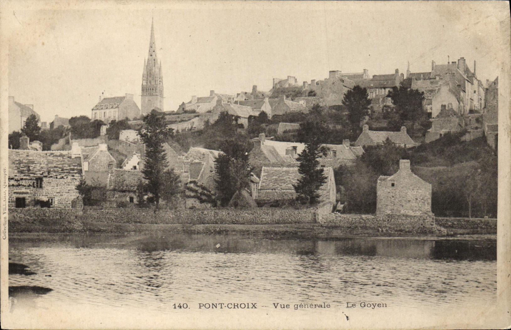 CPA Pont Croix Vue Generale Le Goyen