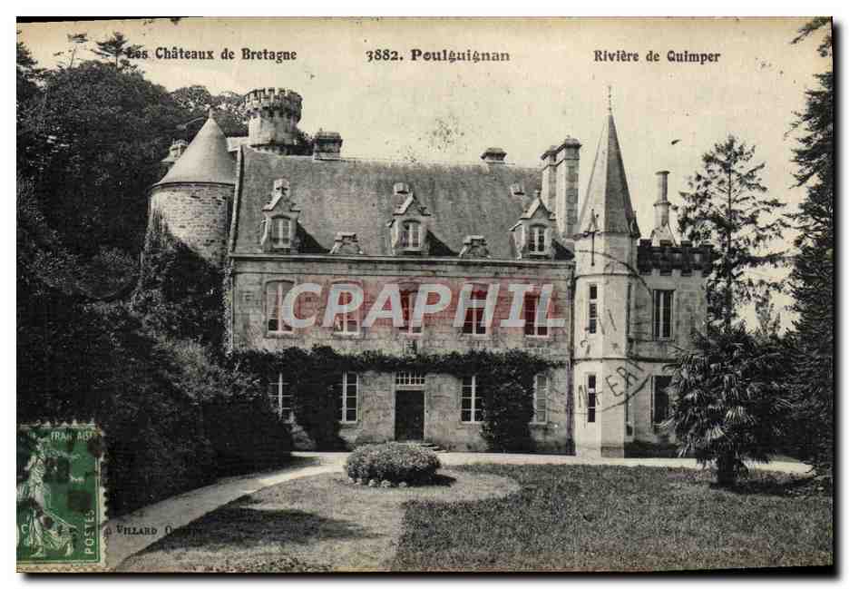 CPA Chateaux de Bretagne Poulguignan Riviere de Quimper