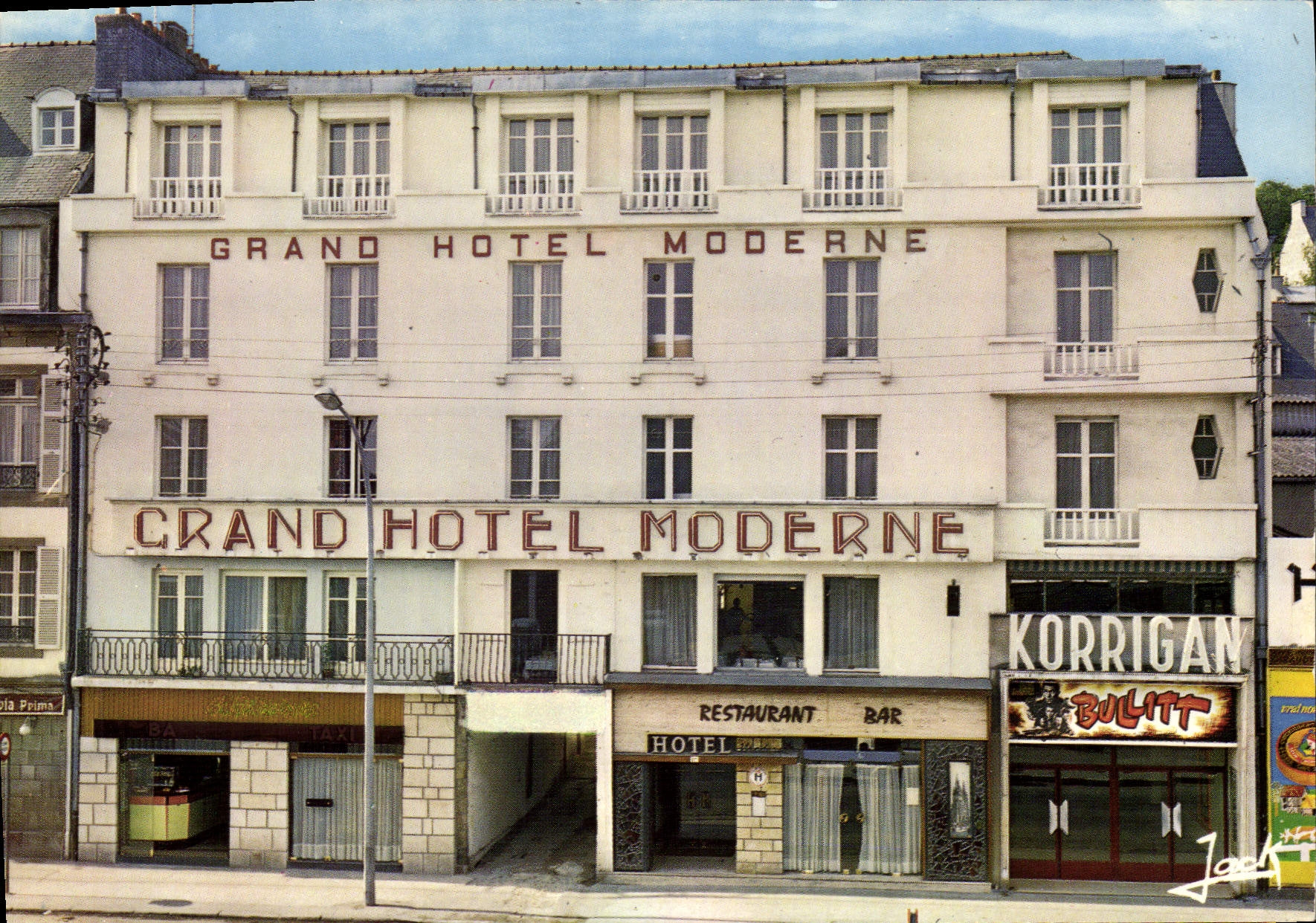 CPM Grand Hotel Moderne Chambres face a la Gare Quimper Korrigan