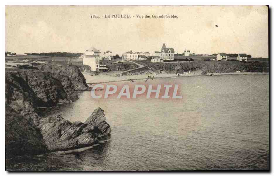 CPA Le Pouldu Vue des Grands Sables