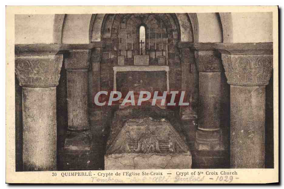 CPA Quimperle Crypte de l'Eglise Ste Croix
