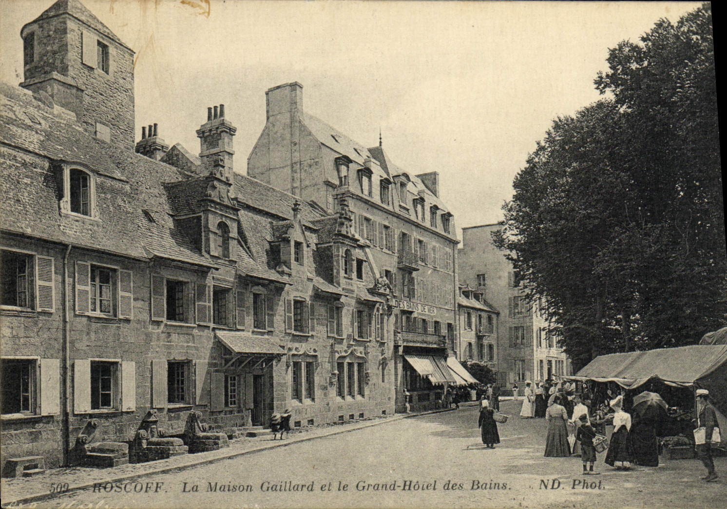 CPA Roscoff La Maison Gaillard et le Grand Hotel des Bains