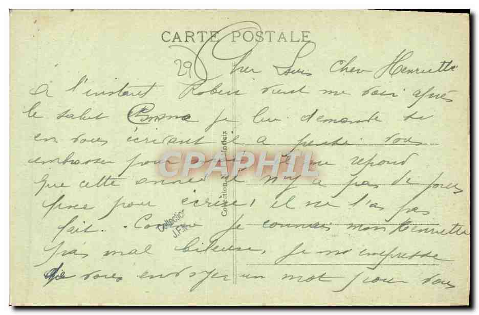 CPA Roscoff La Ville des Rochers et chapelle Sainte Barbe — Rückseite