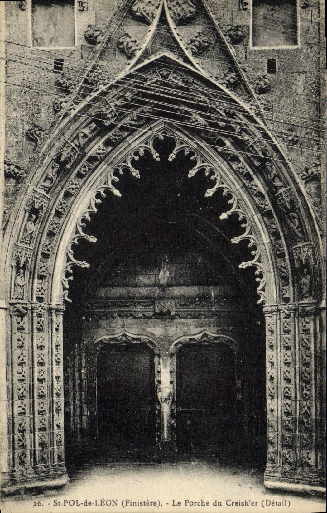 CPA Saint Pol De Leon Le Porche du Creisker