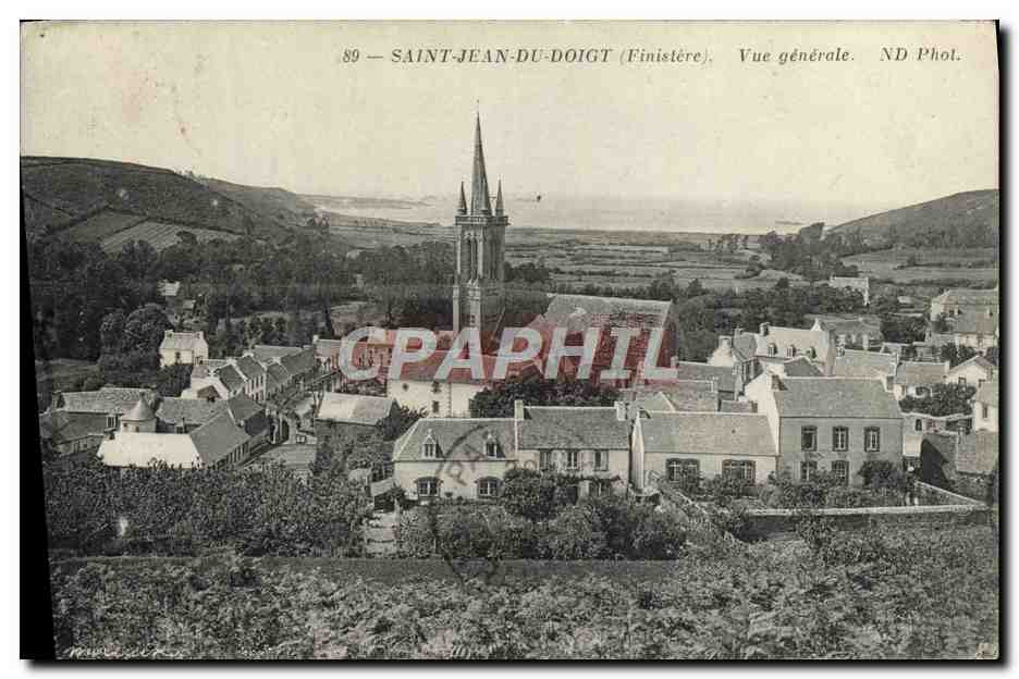 CPA Saint Jean Du Doigt Vue Generale