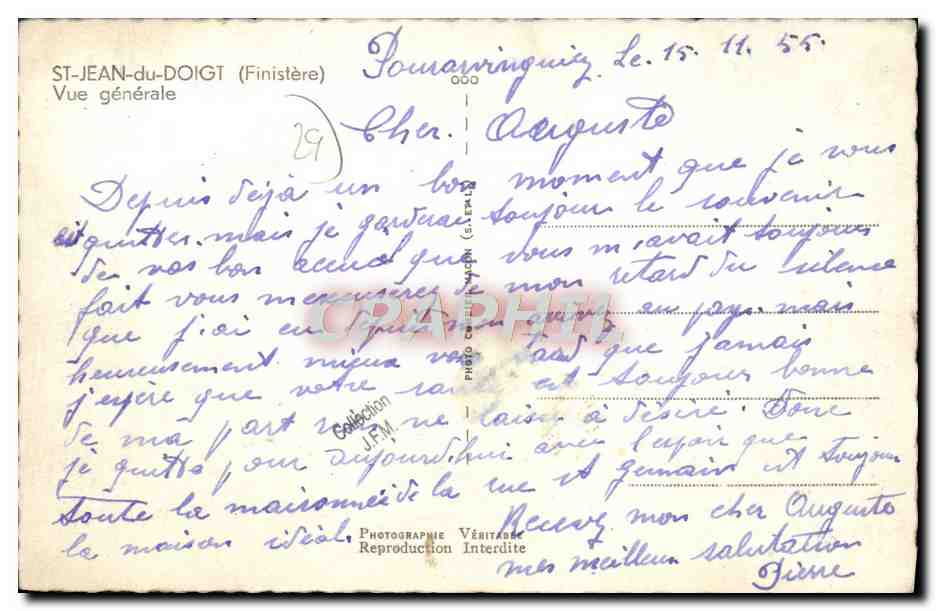 CPM Saint Jean Du Doigt Vue Generale — Rückseite