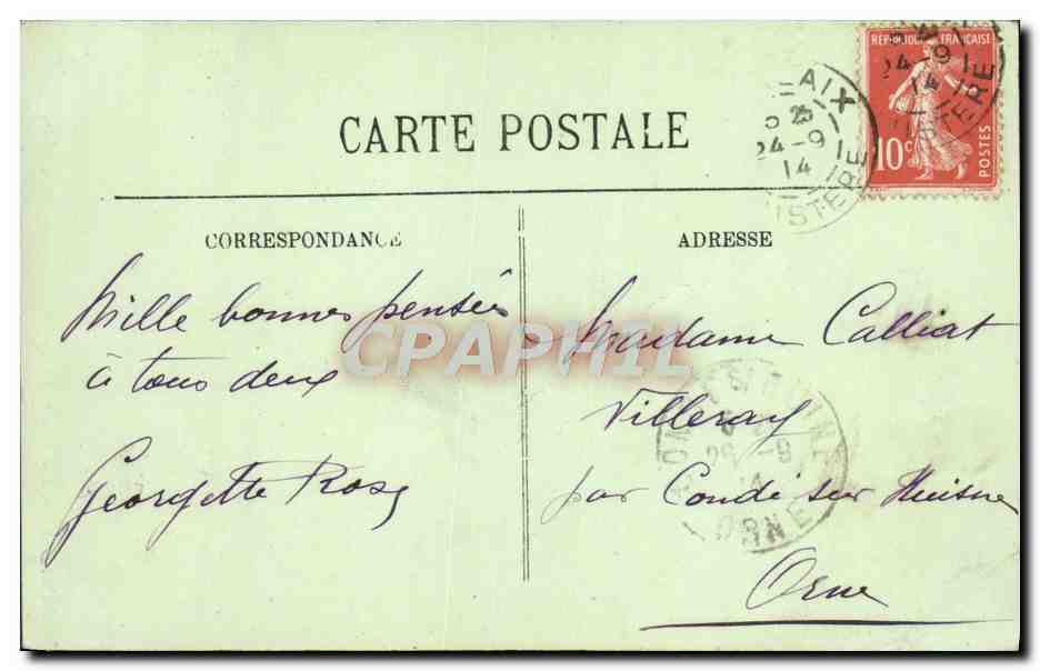 CPA Morlaix Rue Courbe dite des Escaliers aux 100 marches Enfants — Rückseite
