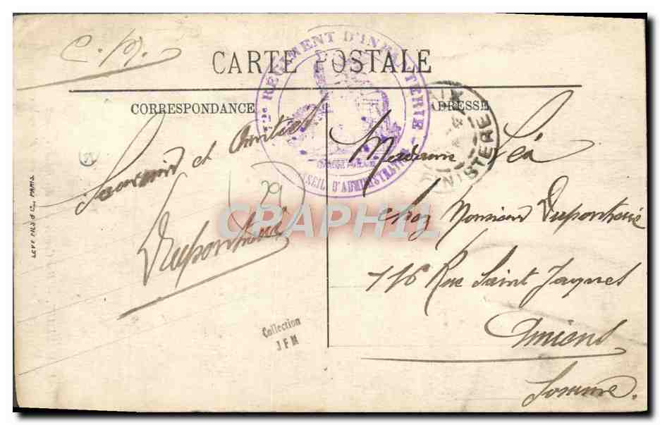 CPA Morlaix Rue Courbe dite des Escaliers aux cent marches Enfants — Rückseite