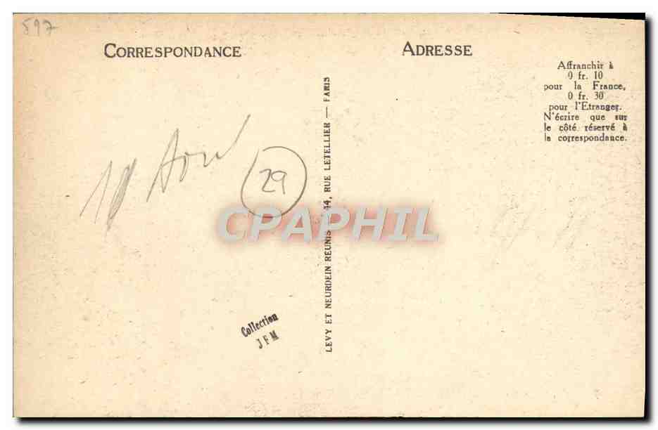 CPA Locronan La Place Matson des 16 et 17eme siecles — Rückseite