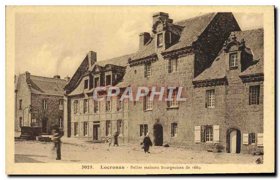 CPA Locronan Belles maisons bourgeoises de 1669