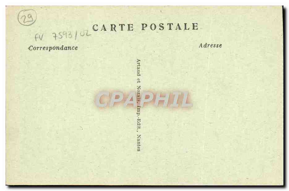 CPA Landerneau Maison de la Duchesse Anne Patisserie  — Rückseite