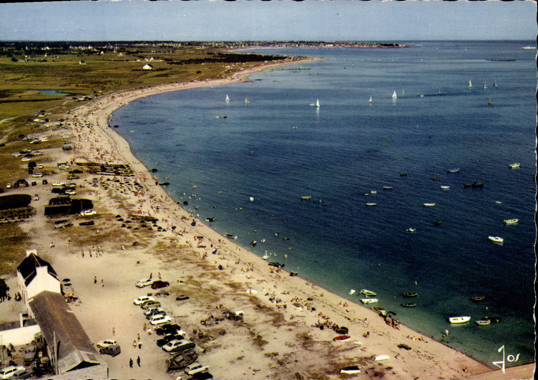 CPM Kerity Penmarch La grande plage et la Points du Steir vers Guilvinec