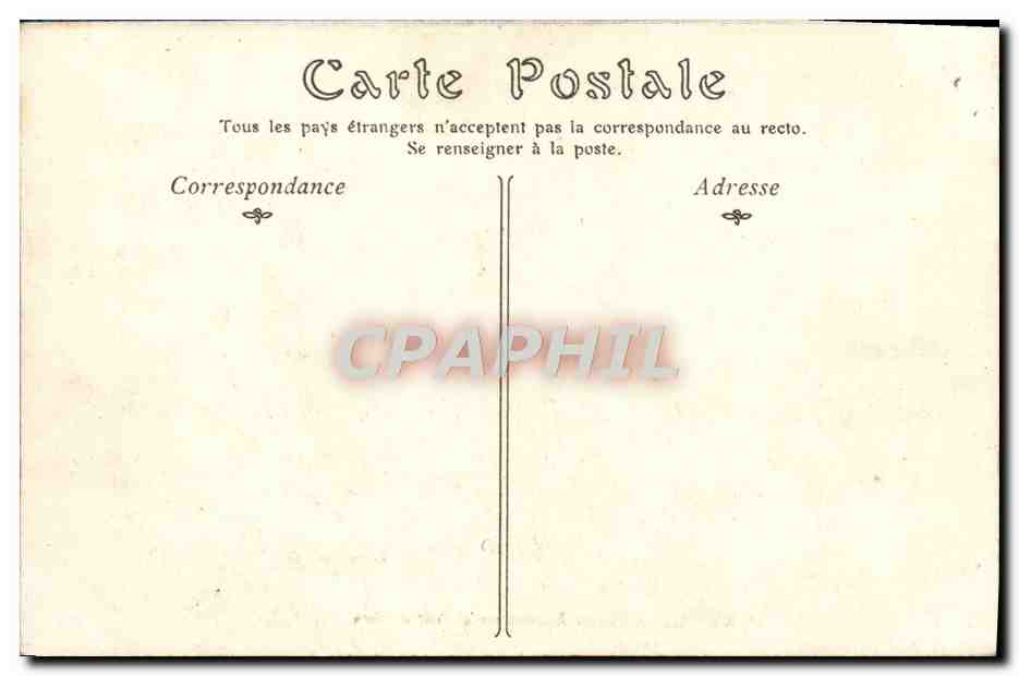 CPA Landerneau Vieilles Maisons sur le Pont d'Elorn — Rückseite