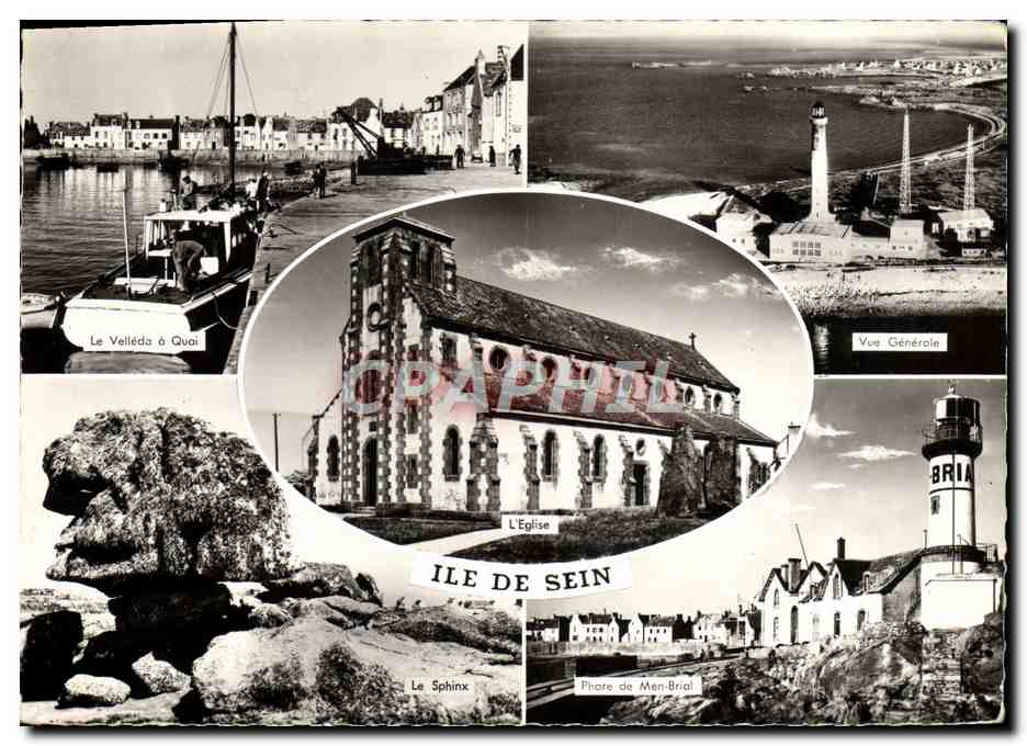 CPM Ile De Sein Le Velleda Phare de Men Brial 