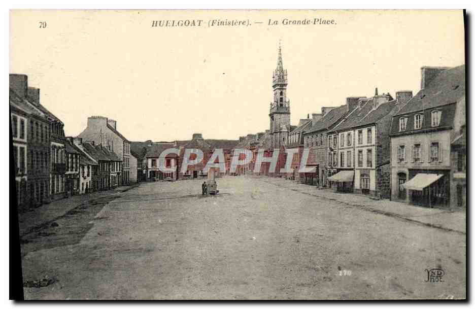 CPA Huelgoat La Grande Place
