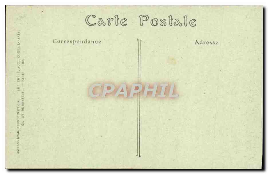 CPA Huelgoat La Grande Place — Rückseite