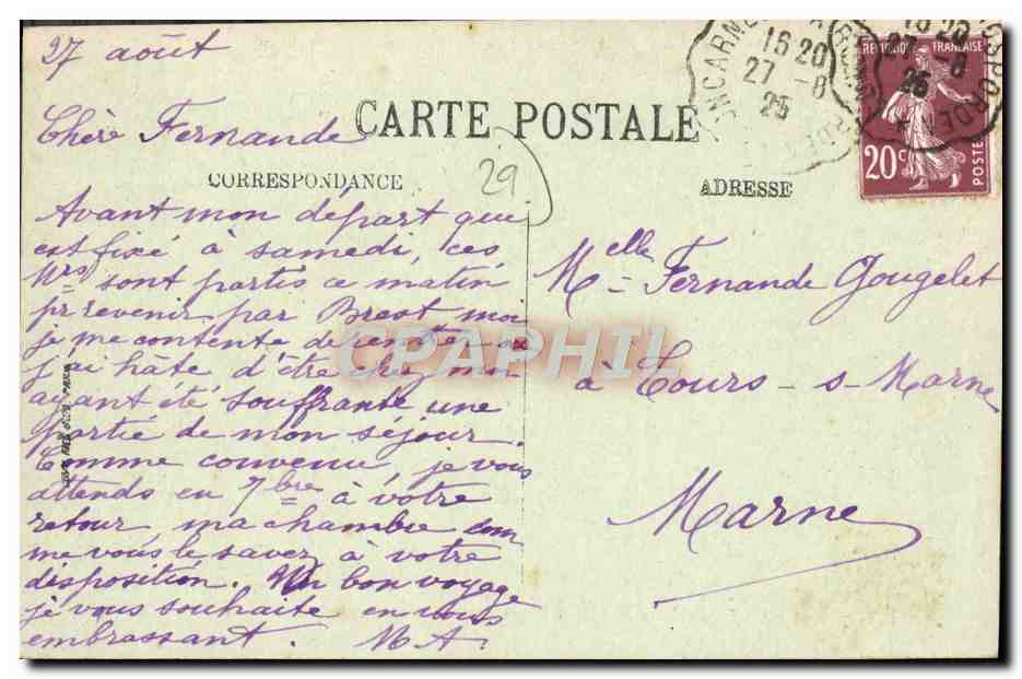 Concarneau — Le Calvaire, La Chapelle St-Croix et l'Abri du Marin — LL — Rückseite