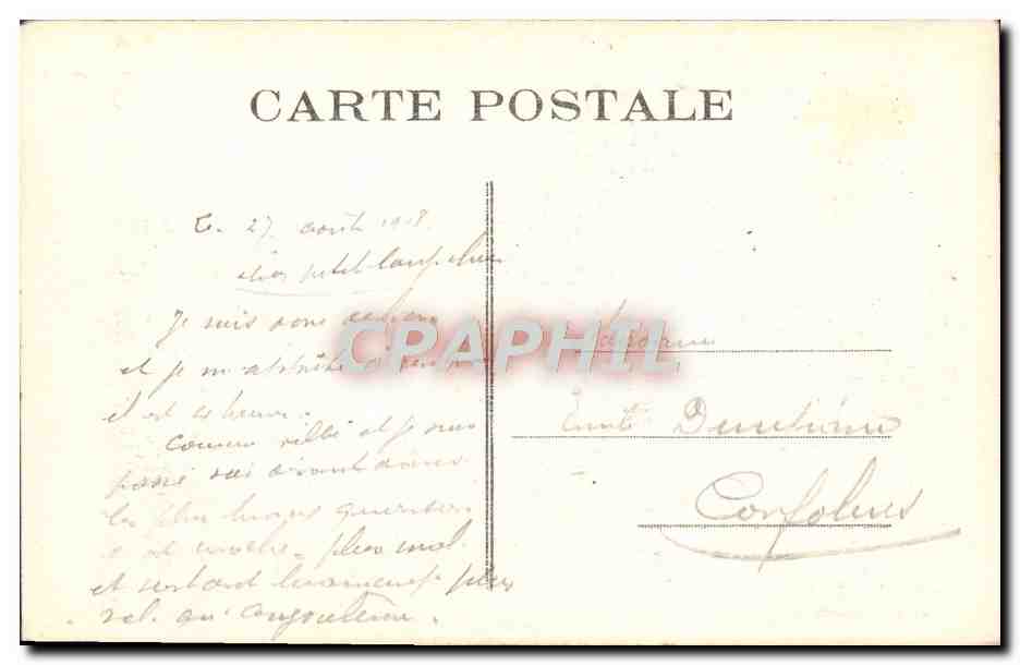 CPA Brest Le Pont Militaire vu du Pont National — Rückseite