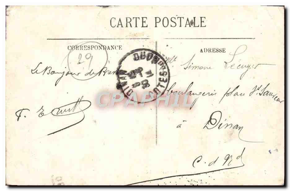 CPA Brest Le Pont Militaire et l'Arsenal Bateaux — Rückseite