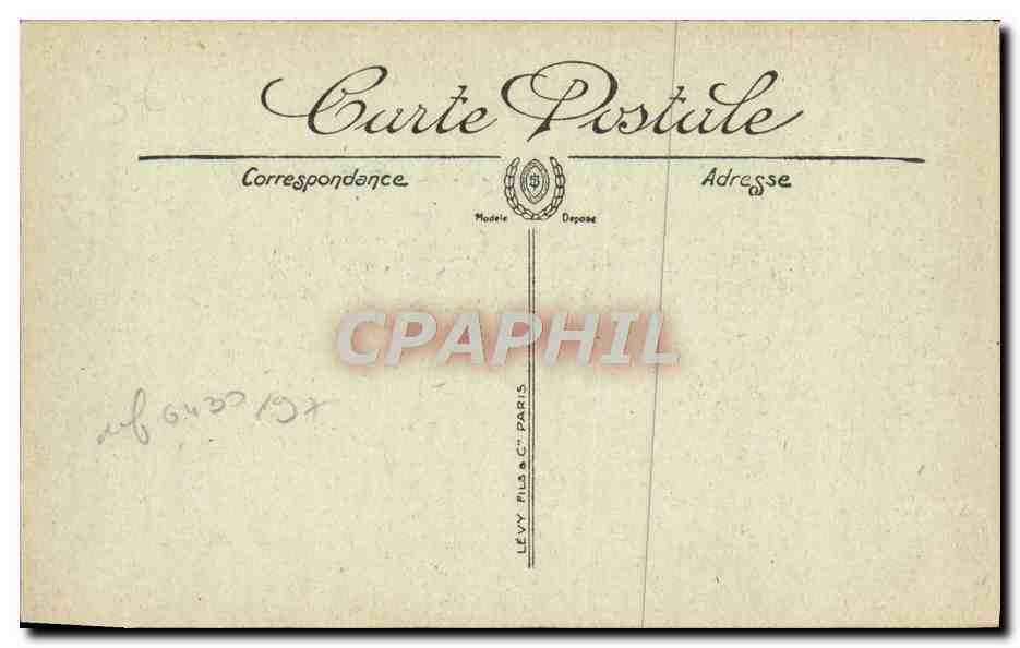 CPA Brest Pointe du fer a Cheval L'escadre et le goulet Bateaux — Rückseite
