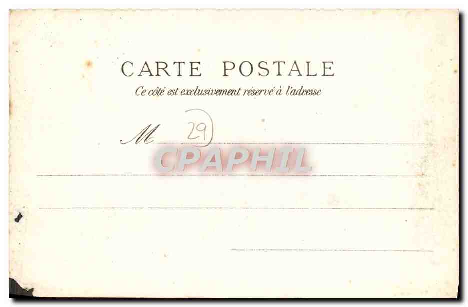 CPA Audierne L'entree du Port — Rückseite