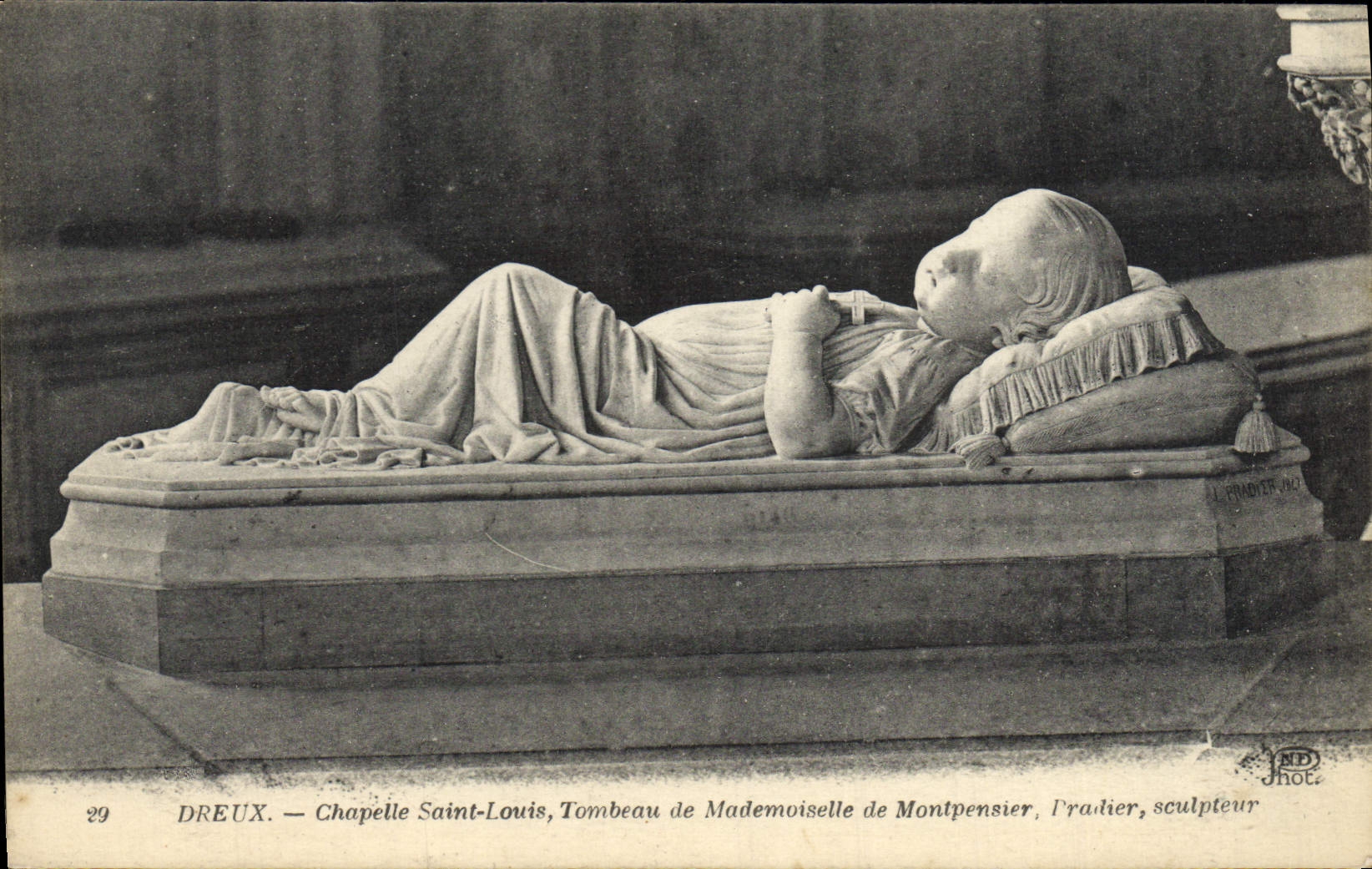 Dreux — Chapelle Saint-Louis, Tombeau de Mademoiselle de Montpensier — Pradier, sculpteur