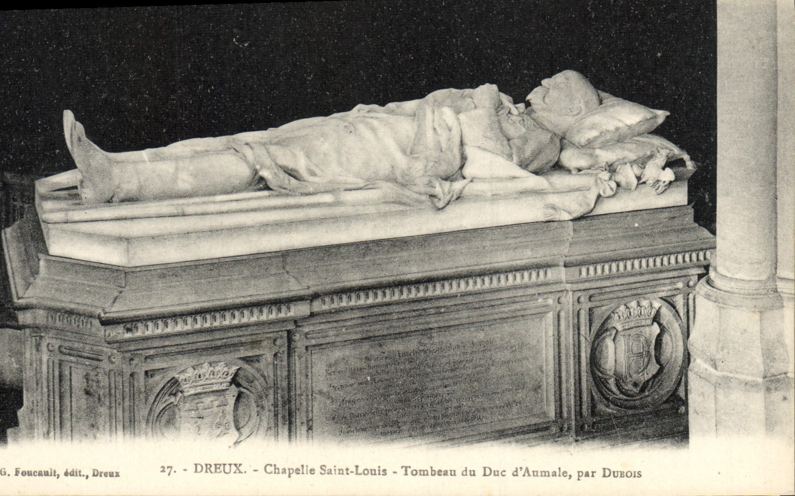 Dreux - Chapelle Saint-Louis - Tombeau du Duc d'Aumale, par Dubois