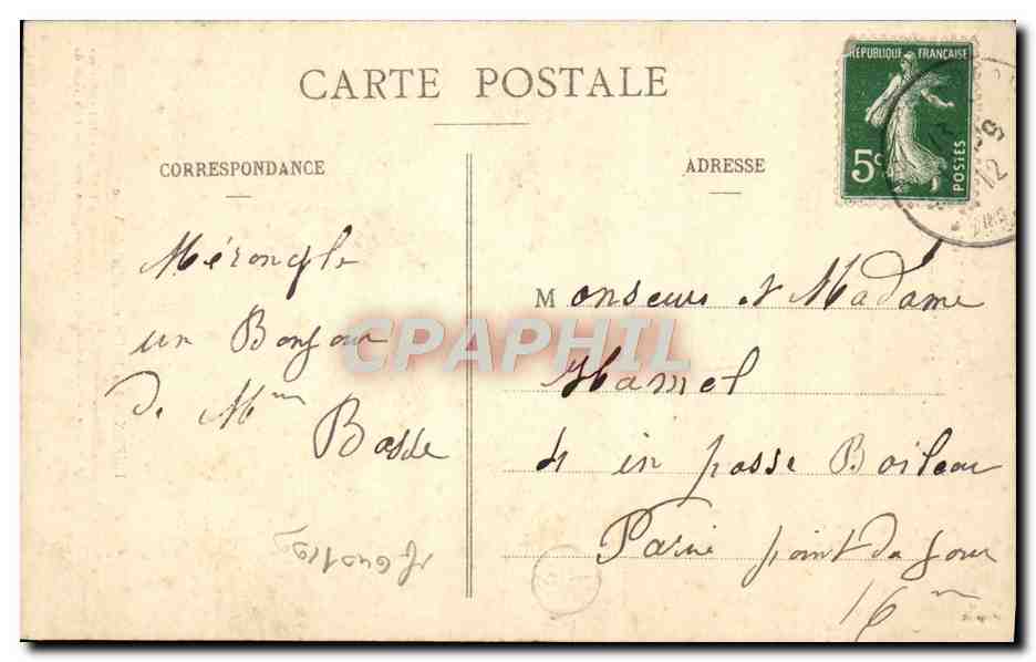 CPA Dreux Les Halles Et l'Hotel De Ville — Rückseite