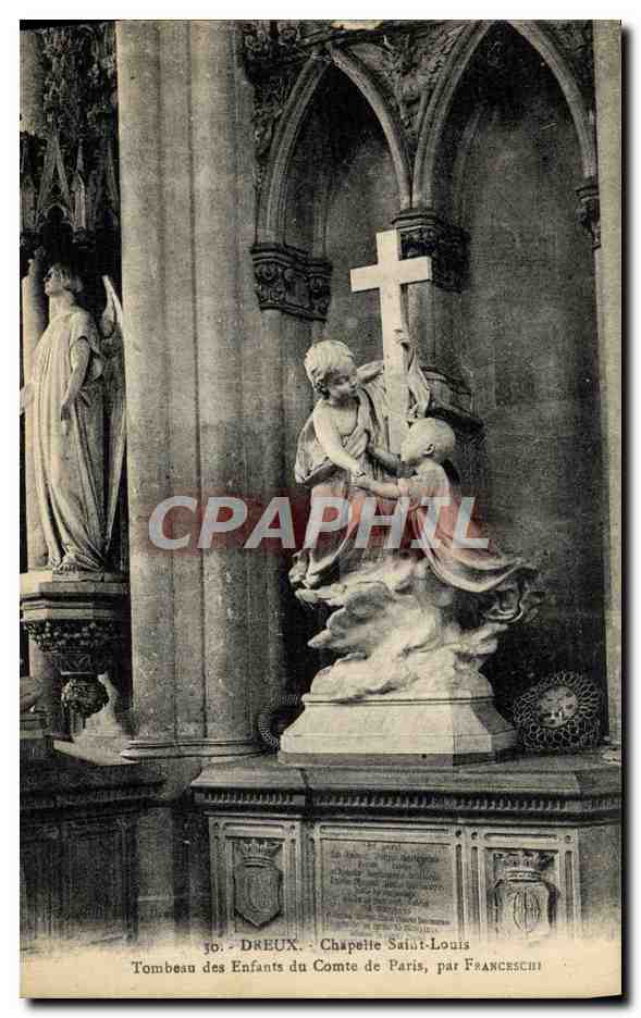 Chapelle Saint-Louis — Tombeau des Enfants du Comte de Paris — par Franceschi