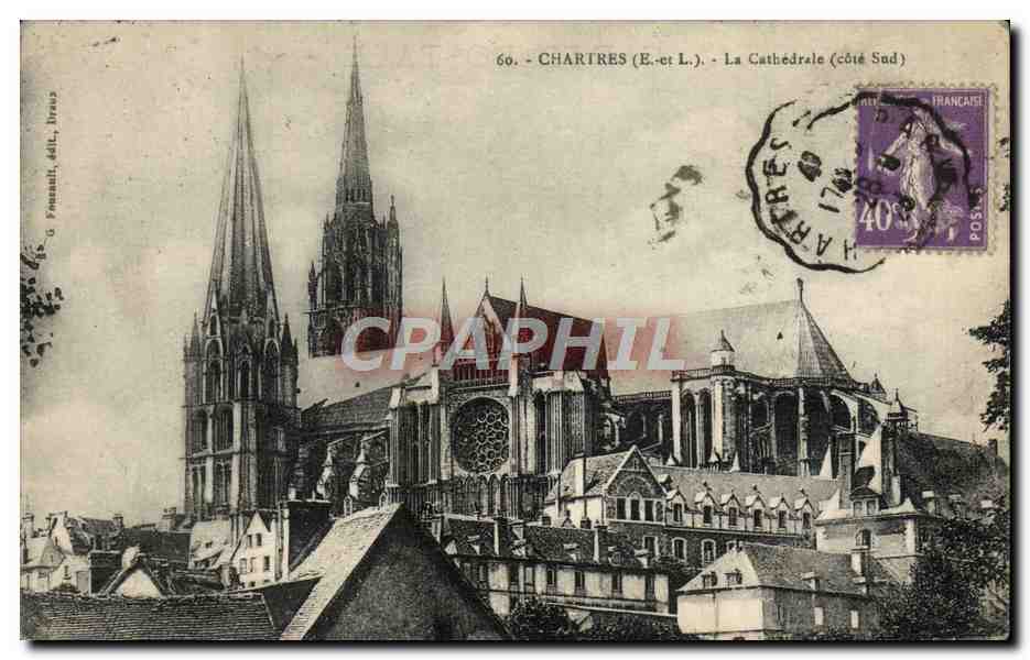 CPA Chartres La Cathedrale