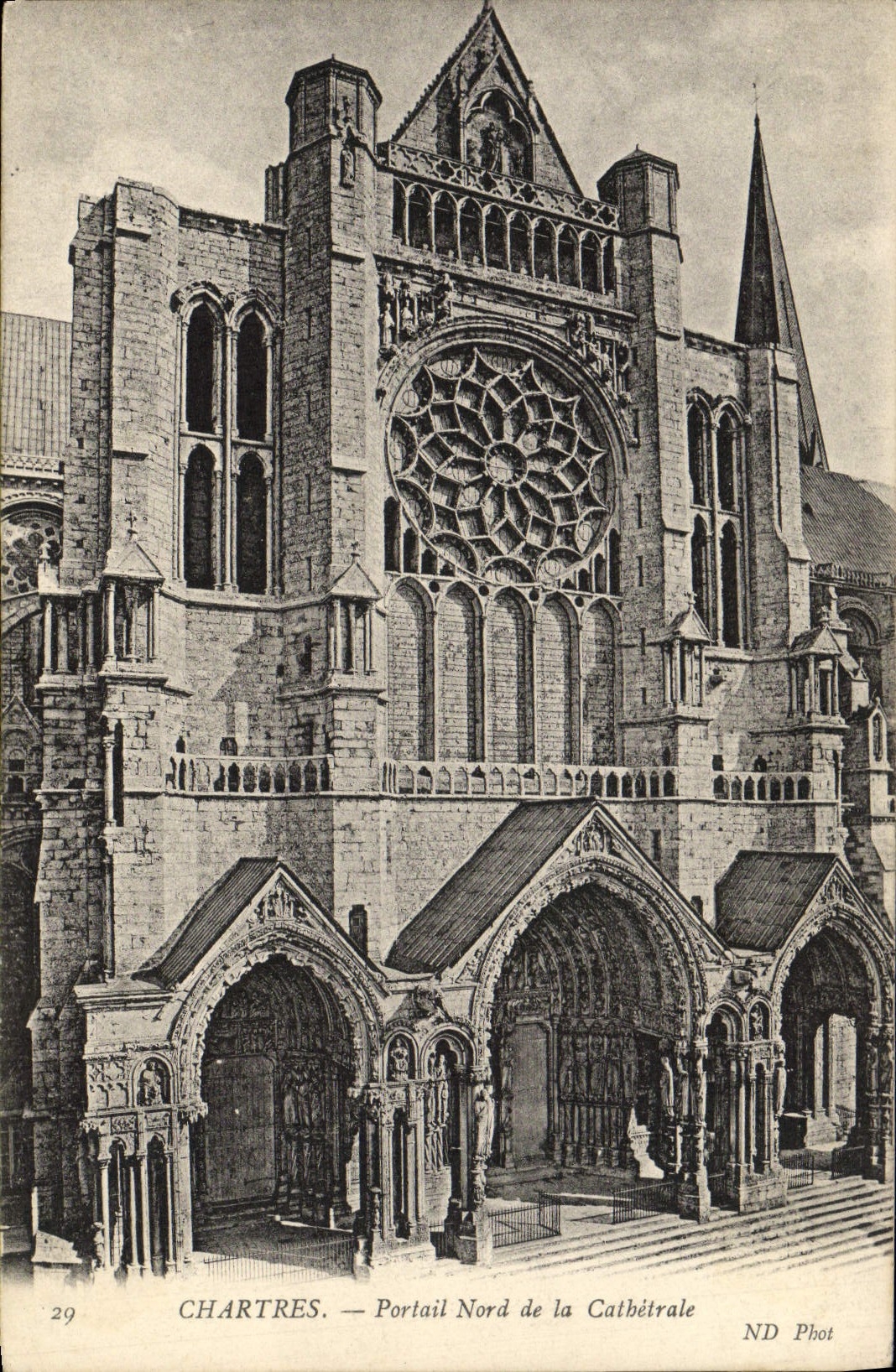 Chartres — Portail Nord de la Cathédrale — ND Phot, n°29