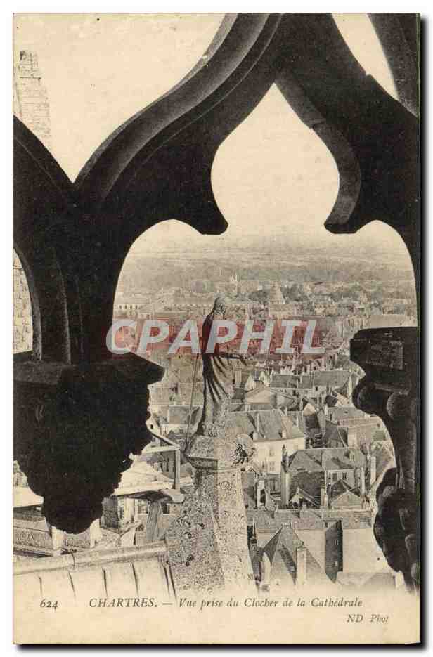 Chartres — Ansicht vom Turm der Kathedrale — ND Phot
