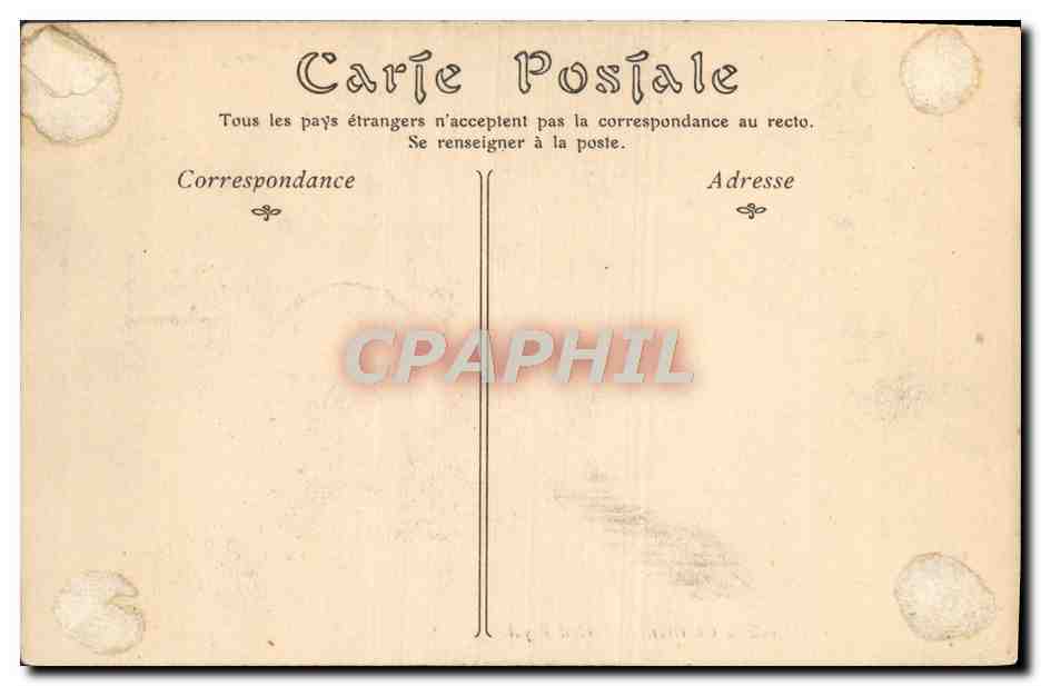 CPA Cathedrale De Chartres Portail Royal — Verso
