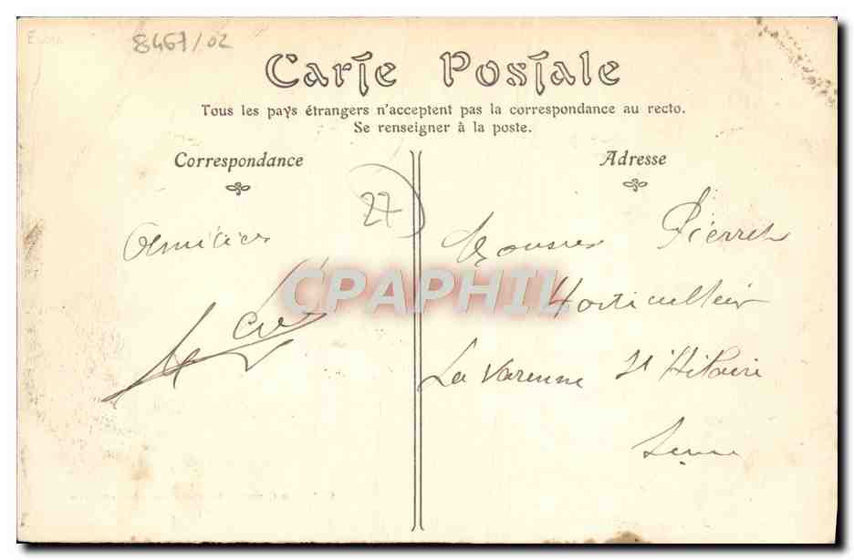 Saint-Germain-la-Campagne — Le Château du Marquis de Sayve — Collection Cornu — Verso