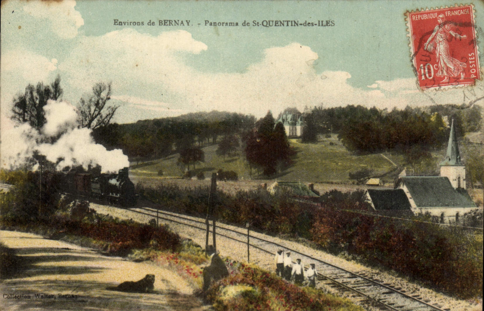 Environ de BERNAY — Panorama de St-QUENTIN-des-ÎLES — Collection Wallar, Bernay