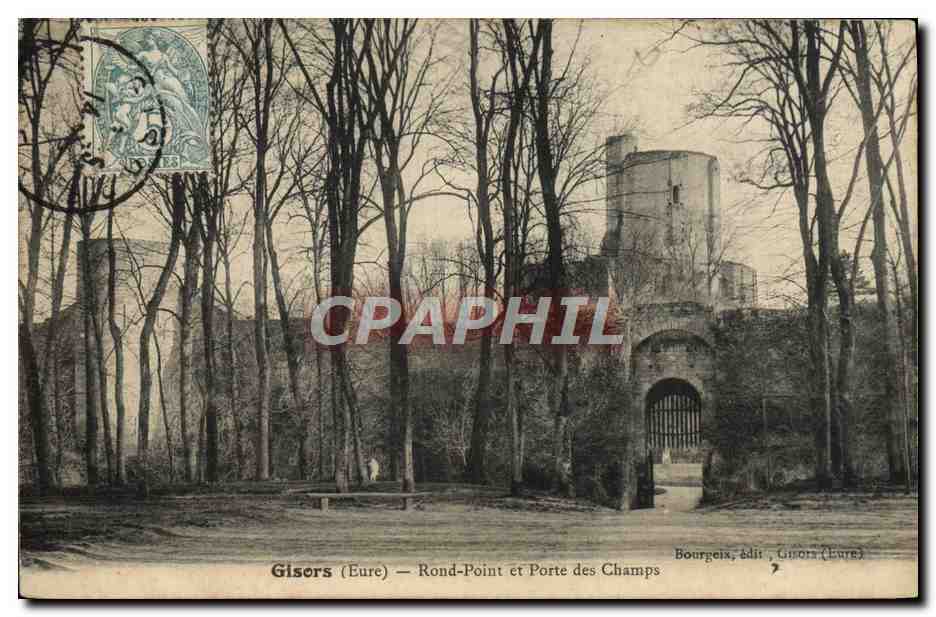 CPA Gisors Rond Point Et Porte Des Champs