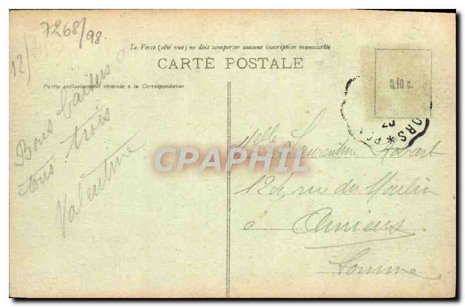 CPA Souvenir Etrepagny — Rückseite