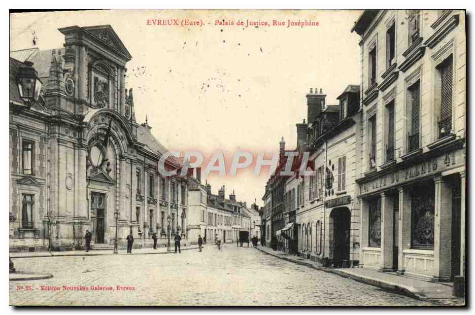 CPA Evreux Palais De Justice Rue Josephine