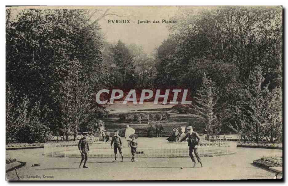 CPA Evreux Jardin Des Plantes Enfants
