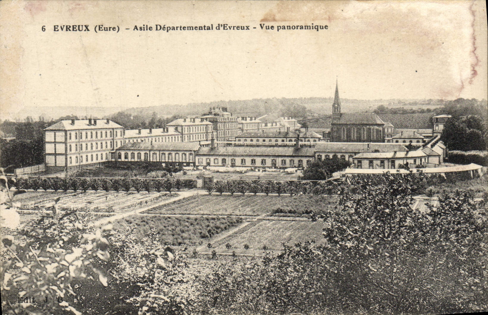 CPA Evreux Asile Departemental d'Evreux Vue Panoramique