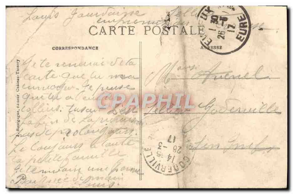 CPA Evreux Asile Departemental d'Evreux Vue Panoramique — Rückseite
