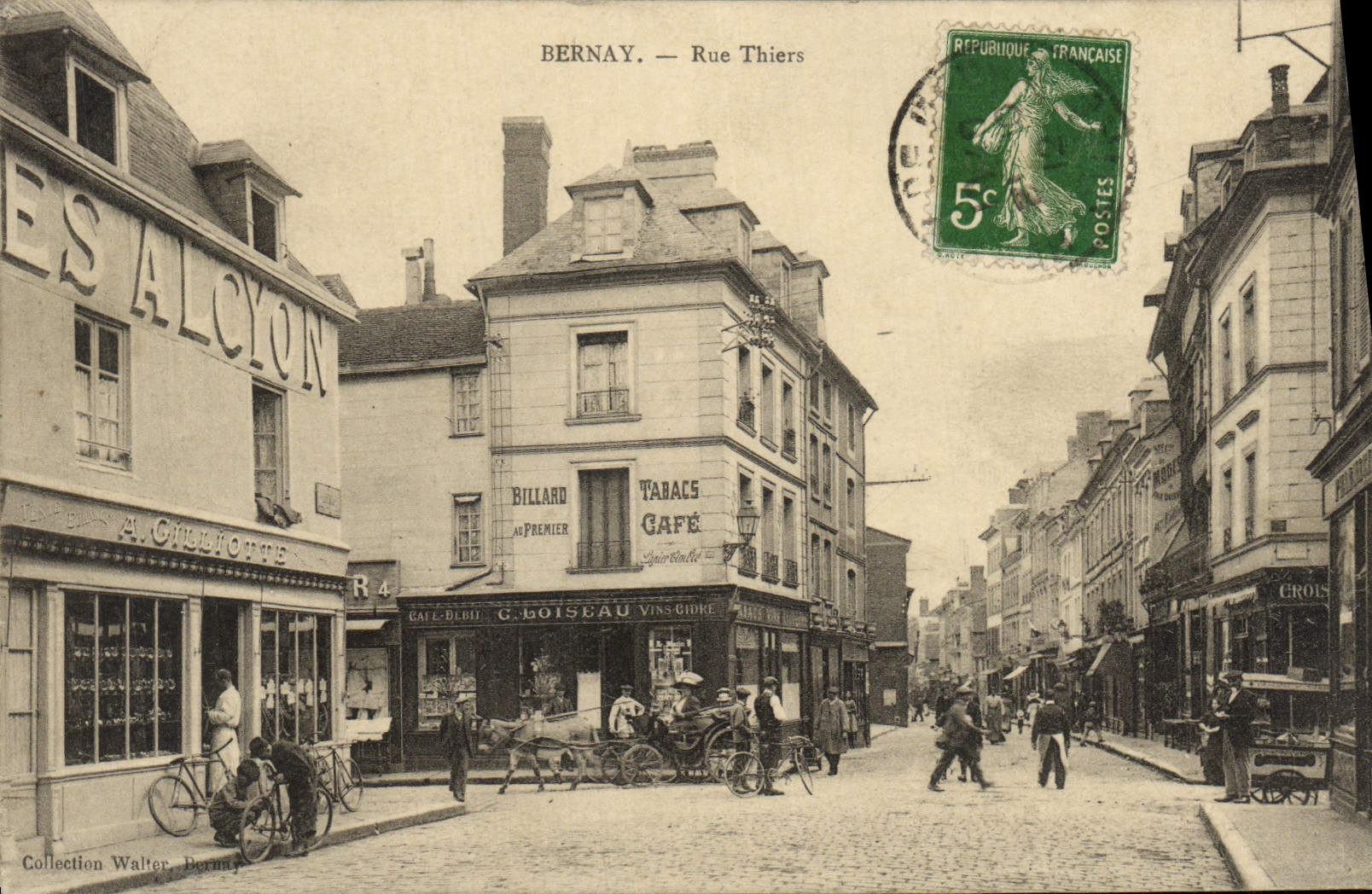 Bernay — Rue Thiers — A. Chilhotte & C. Boisneau