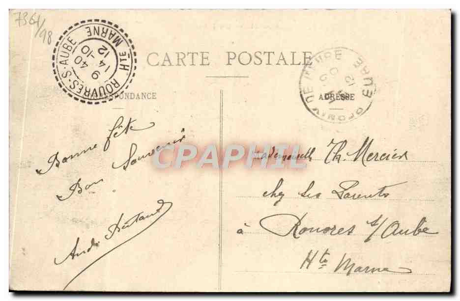 Bernay — Rue Thiers — A. Chilhotte & C. Boisneau — Verso