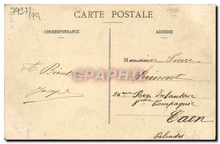 Bourg Acharde (Eure) - La Grande-Rue — Nètter, Hartleur, n°1319 — Rückseite