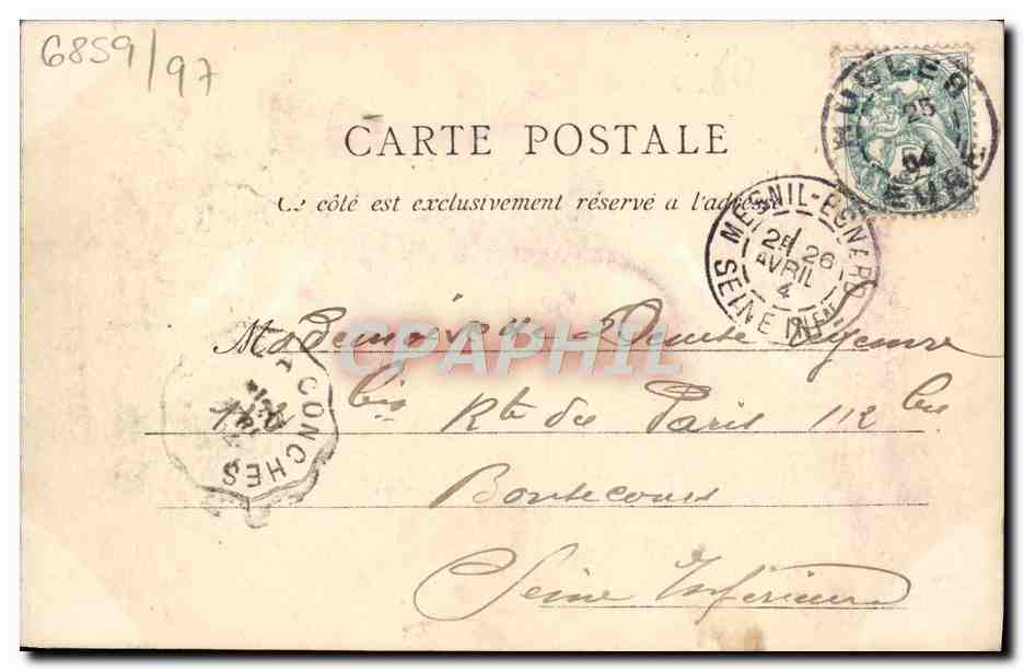 Château de l'Hermite Ambenay — Environs de Rugles — La C.P.A. — n°15 — Verso