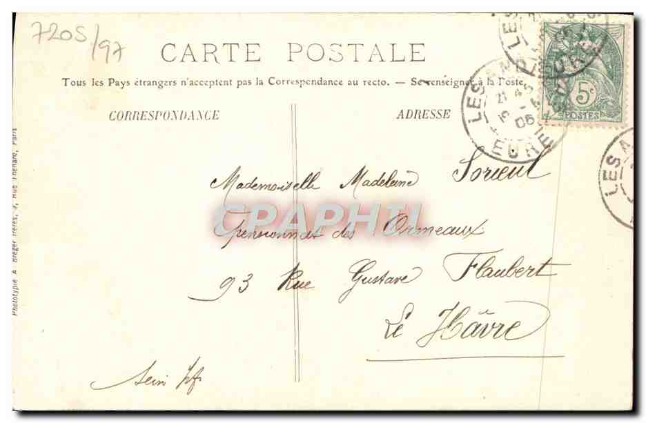 Les Andelys — Intérieur de Notre-Dame — Mme Derry Tab.-édit. — Rückseite