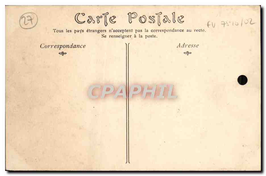 CPA Le Grand Andelys Vue Generale prise de Chateau Gaillard — Verso